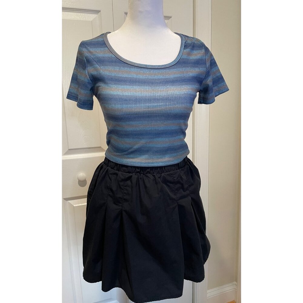 Womens Pull On Pleated Skort Size 38 Capsule Minimalist Preppy Timeless Sporty‎